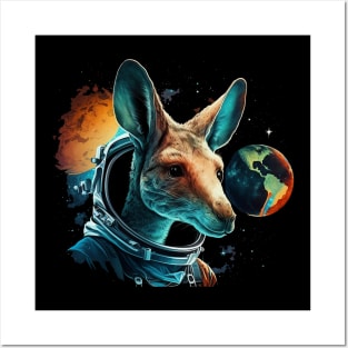 space kangaroo Posters and Art